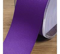 38mm Wide Grosgrain Ribbon 1 Metre Cut to Order (Purple)