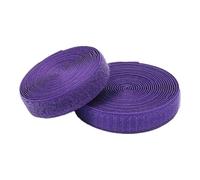 38mm Width Purple Sew On Hook and Loop Tape Non-Adhesive Back Nylon Sewing Fastener Strips Interlocking Fabric Tape for Clothing Shoes Backpacks DIY Project