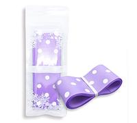 38mm x 2 Metres Polka Dot Grosgrain Ribbon - Lilac
