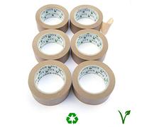 38mm x 50 Meter Framer Kraft Paper Tape, Self-Adhesive, Ideal for Craft, Frames, Masking, Decorating and or Packaging - Eco-Friendly - Fully Recyclable - Toxic Free - Vegan (6)