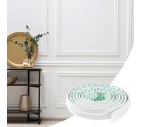 38mm x5M Lightweight Chair Rail Molding Self Adhesive, Flexible Peel and Stick Accent Wall Lines Trim for Home Decoration & Protection,EVA Sticky 3D Wallpaper Border,Tile Trims and Edgings