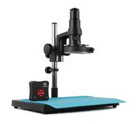 38MP 4K UHD HDMI USB Industrial Video Microscope Camera With 160X 320X FHD Zoom C-Mount Lens For PCB Soldering Phone Repair PCB Inspection (Color : A, Size : 320X)