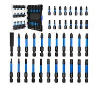 38pcs Impact Driver Bit Set, Magnetic S2 Screwdriver Bit Set, Hex Key Bit Set, Phillips, Pozidriv and Torx with 1/4” Hex Shank Bits for Electric Screwdriver