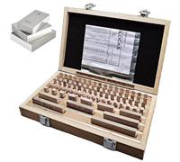 38Pcs Metric Gauge Block Set, 1.005-50mm High Percision Steel Slip Gauge Block, Grade 0/1 Slip Inspection Blocks Measurement Caliper Tool Set, for Caliper, Micrometer(0 Grade)