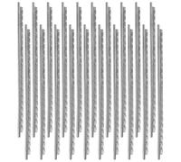 38pcs MM Guitar Fret Wire with Trapezoidal Section Silver Brass | Smooth Polished Surface Reduces Fret Buzz, Snug Slot Engagement for Electric and Classical Guitars, for Guitar Technicians