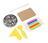 38Pcs Pottery Clay Sculpting Tools Set, Double Sided Ceramic Clay Carving Tools with Wooden Handle, Modeling Clay Tools for DIY Pottery Crafts, Wax, and Ceramics