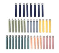 38PCS Professional Carbide Tipped Lathe Turning Tool Set High Precision Cutting Kit for Metalworking Machining C6 Carbide Steel 7 Types 1/4in 5/16in Shank (1/4in)