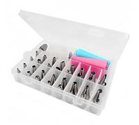 38Pcs/Set Cake Decorating Tools Icing Cream Piping Nozzle Tips Confectionery Pastry Bags Stainless Steel Nozzles Tip Cake Decoration