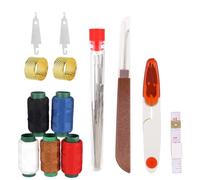 38pcs Sewing Tool Set, Portable Big Eye Steel Sewing Needles Kit Needle and Thread Kit for Adults Home Travel or Gift Giving for Repairs and Crafts