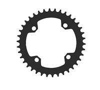 38T Bike Chainring 104BCD, Bicycle Chain Wheel for Road Bikes, Aluminum Alloy Positive Negative Tooth Plate with CNC Machined Design, Black Anodized for Anti Fading and Dur