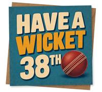 38th Birthday Card for Her, Funny Design | Eye-catching greeting card; Funny artwork for her on a 38th birthday with a warm, memorable feel