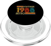 38th Birthday Gift 38 Years Old Men Women Retro Vintage 1988 PopSockets PopGrip for MagSafe