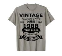 38th Birthday Gift Man Myth Legend 1988 38 for Years Old T-Shirt