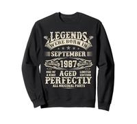38th Birthday Gifts For Men 38 Year Old Bday September 1987 Sweatshirt