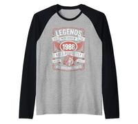 38th Birthday Legends were Born in 1988 Gifts for Men Women Raglan Baseball Tee
