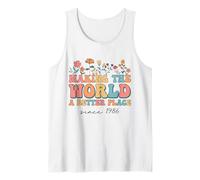 38th Birthday Making The World A Better Place Since 1986 Tank Top