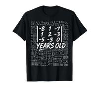 38th Birthday Matrix Determinant Math Nerd Funny Value Graphic T-Shirt, Men, Black, S