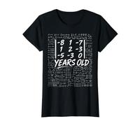 38th Birthday Matrix Determinant Math Nerd Funny Value Graphic T-Shirt, Women, Black, S