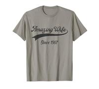 38th Wedding Anniversary For Her - Amazing Wife Since 1987 T-Shirt