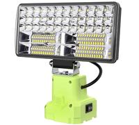38w 6000lm Work Light Tools Torch Compatible with Ryobi 18v One+ Battery RB18L50 RB18L40 P108 P103, 18v Cordless LED Work Lights Flashlight Worklight for Camping Jobsite Emergency