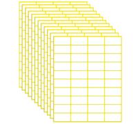 38x19mm, 1200PCS Matte White Labels - Small Sticky Labels for File Folders, Envelopes