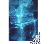 38x26cm/1000pcs 1000 Piece Jigsaw, Cosmic Blue Grand Piano, Festive Gift