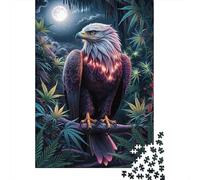 38x26cm/1000pcs 1000 Piece Jigsaw, Eagle in The Twilight, Winter Gift