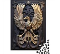 38x26cm/1000pcs 1000 Piece Jigsaw, Golden Eagle Art Deco | For winter days with time to puzzle, this adult jigsaw puzzle with 1000 pieces offers for the Christmas break.