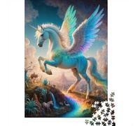 38x26cm/1000pcs 1000 Piece Jigsaw, Mystical Mythology Pegasus, Festive Gift