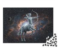 38x26cm/1000pcs 1000 Piece Jigsaw, Sagittarius Zodiac Sign Astrology, Festive Gift