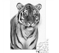 38x26cm/1000pcs 1000 Piece Jigsaw, Tiger BW18, Festive Gift