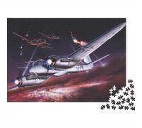 38x26cm/1000pcs 1000 Piece Jigsaw, WWII Bomber Night Raid
