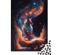 38x26cm/1000pcs, Adult Puzzle, 1000 Pieces, Cosmic Fox Nebula Space | For classic jigsaw enjoyment: Adult jigsaw puzzle with 1000 pieces makes an engaging indoor activity for adults.