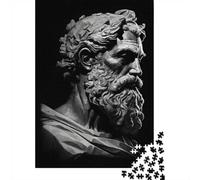 38x26cm/1000pcs, Adult Puzzle, 1000 Pieces, Marble Statue Bearded Man