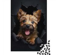 38x26cm/1000pcs, Adult Puzzle, 1000 Pieces, Norwich Terrier