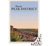 38x26cm/1000pcs, Adult Puzzle, 1000 Pieces, Visit The Peak District
