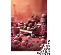 38x26cm/1000pcs, Classic Jigsaw for Adults, 1000 Pieces, Sweet Candy Pink
