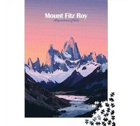 38x26cm/1000pcs, Jigsaw for Adults, 1000 Pieces, Mount Fitz Roy Landscape