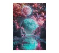 38x26cm/1000pcs Jigsaw Puzzle for Adults 3 Body Problem Puzzle for Adults Family Game Difficult Challenge Parent-child Interaction 38x26cm/1000pcs