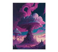 38x26cm/1000pcs Jigsaw Puzzle for Adults Alien Cloud Cityscape Adult Puzzles Family Game Pattern Assembly Unique Gifts for Birthday And Christmas 38x26cm/1000pcs