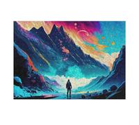38x26cm/1000pcs Jigsaw Puzzle for Adults Journey Through The Cosmic Mountains Puzzle for Adults Fun Games Staycation Kill Time Birthday And Unique Gifts 38x26cm/1000pcs