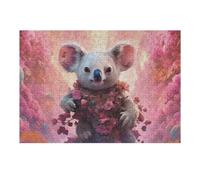 38x26cm/1000pcs Jigsaw Puzzle for Adults Koala in A Fantasy Forest Puzzle for Adults Fun Games Staycation Kill Time Birthday And Unique Gifts 38x26cm/1000pcs