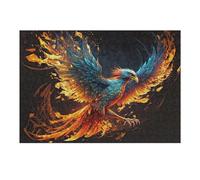 38x26cm/1000pcs Jigsaw Puzzle for Adults Phoenix Rising Mythical Firebird Artwork Puzzle for Adults Fun Games Staycation Kill Time Birthday And Unique Gifts 38x26cm/1000pcs