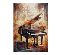 38x26cm/1000pcs Jigsaw Puzzle for Adults Piano Serene Sonata Adult Puzzles Family Game Pattern Assembly Unique Gifts for Birthday And Christmas 38x26cm/1000pcs