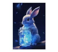38x26cm/1000pcs Jigsaw Puzzle for Adults Rabbit with Magic Jar Jigsaw for Adults DIY Toys Improve Memory Unique Gifts for Birthday And Christmas 38x26cm/1000pcs