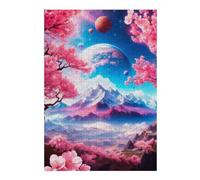 38x26cm/1000pcs Jigsaw Puzzle for Teenagerss Beautiful System Jigsaw Puzzle Toy Wall Decor Analysis And Logic Fun at Home Activities, 38x26cm/1000pcs