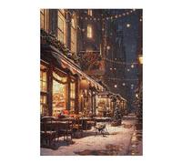 38x26cm/1000pcs Jigsaw Puzzle for Teenagerss Christmas Illumination Adult Jigsaw Hands-on Game Analysis And Logic Christmas Birthday Gifts 38x26cm/1000pcs