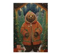 38x26cm/1000pcs Jigsaw Puzzle for Teenagerss Classic Xmas Bear Adult Jigsaw Hands-on Game Analysis And Logic Christmas Birthday Gifts 38x26cm/1000pcs