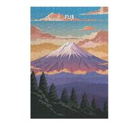 38x26cm/1000pcs Jigsaw Puzzle for Teenagerss Fujis Tranquil Dawn Adult Jigsaw Hands-on Game Analysis And Logic Christmas Birthday Gifts 38x26cm/1000pcs