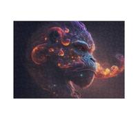 38x26cm/1000pcs Jigsaw Puzzle for Teenagerss Galactic Gorilla Cosmic Artistry -1 Puzzles for Adults Family Game For Family Fun Christmas Birthday Gifts 38x26cm/1000pcs